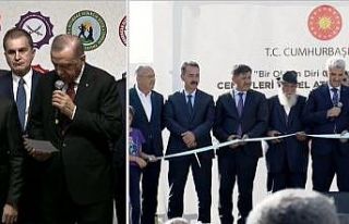 Cumhurbaşkanı Erdoğan’ın telekonferansla bağlandığı...