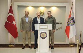 Daire Başkanı Mercan, Emniyet Müdürü Kurt ile...