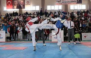 Denizli’ye 15 ilden gelen 400 sporcu turnuvada mücadele...