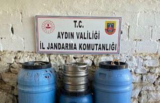 Didim’de 500 litre el yapımı içki ele geçirildi