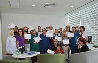 Diyabet okulu mezunlarına diploma