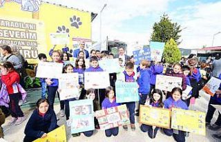 Dünya Hayvanları Koruma Günü’nde öğrencilere...