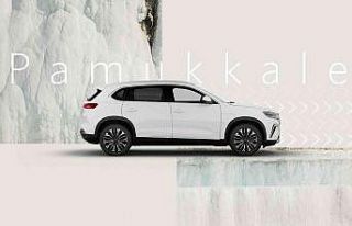 Dünya mirası Pamukkale’nin doğal beyazı Togg...