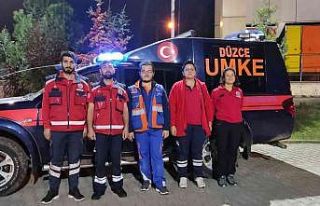 Düzce’den ekip yola çıktı