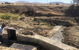 Elazığ’da 480 dönüm alan su ile buluştu