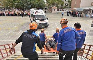 Elazığ’da yapılan deprem tatbikatı gerçeği...