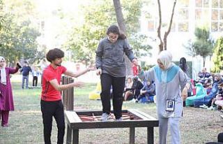 Engelli bireyler kampta eğlendi