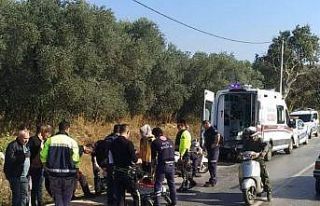 Erdek’te motosiklet kazası 1 kişi yaralı