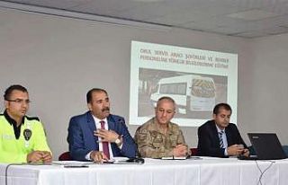 Erzincan’da servis şoförlerine eğitim