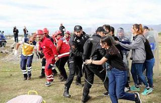 Erzincan’da TAMP çerçevesinde deprem tatbikatı...