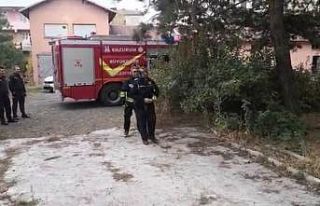 Erzurum’da metruk binada yangın