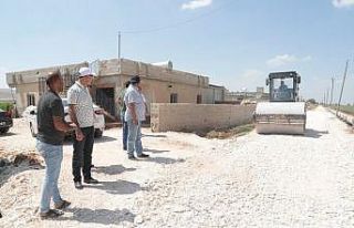 Eyyübiye kırsalında yol seferberliği