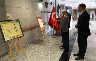 Hakim ve savcılardan kaligrafi sergisi