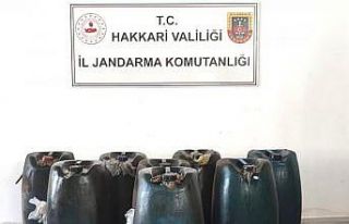 Hakkari’de 520 litre kaçak akaryakıt ele geçirildi