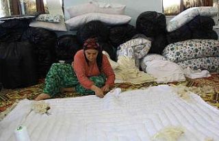 Hakkari’de unutulmaya yüz tutmuş yorgancılık...