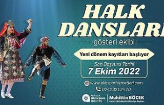 Halk Dansları Gösteri Ekibi için yeni dönem başvuruları...