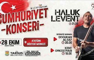 Haluk Levent 28 Ekim’de Tarsus’ta