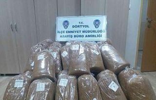 Hatay’da 435 kilo kaçak tütün ele geçirildi