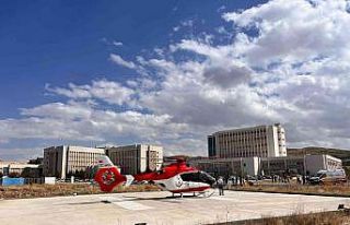 Hava ambulansı yeni doğan bebeği hayata bağladı