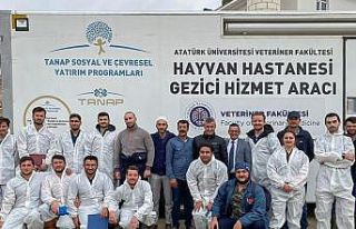 Hayvan hastanesi gezici hizmet aracı Karayazı’da