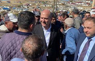 İçişleri Bakanı Süleyman Soylu deprem bölgesinde