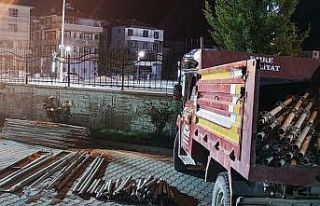 İnşaattan iskele demiri çalan şüpheli tutuklandı