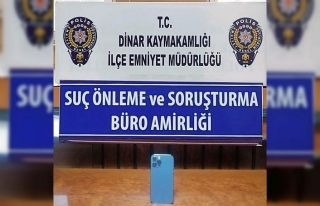 Isparta’da gasp edilen 22 bin TL’lik cep telefonu...