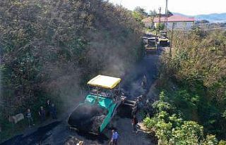 Kabadüz’ün grup yolları sıcak asfalt ile buluşuyor