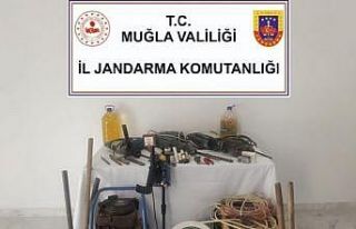 Kaçak kazıya jandarma baskını