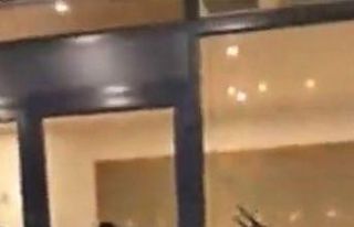 Kafedeki kavgada sandalyeler ve tekmeler havada uçuştu