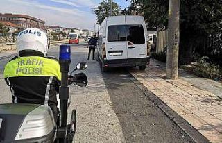 Kaldırıma parka cezai işlem