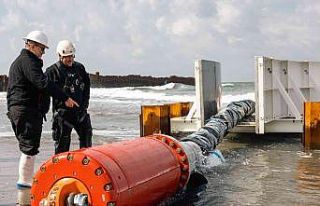 Karadeniz Gazı’nı karaya çıkartma çalışmalarında...