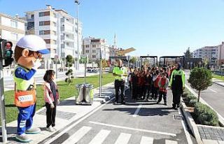 Karatay Trafik Eğitim Parkında eğitimler başladı