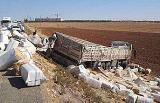 Karayolu harman yerine döndü