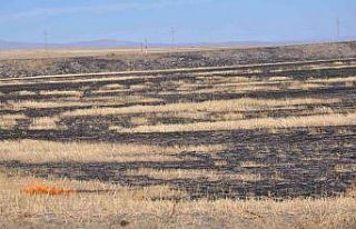 Kars’ta örtü yangını