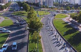 Kayapınar’da pedallar kalp sağlığı için atıldı