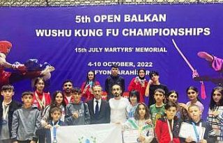 Kayapınarlı Wushu sporcularına 15 ödül birden