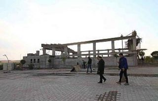 Kaymakam Nasır, yapımı devam eden inşaat ve içme...