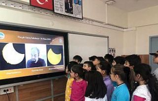 Kayseri Bilim Merkezi "güneş tutulması"...