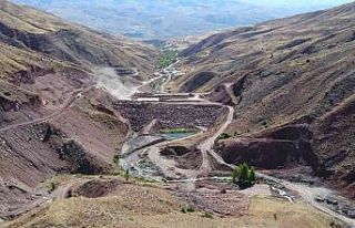 Kemah Tuzlaköy Barajı’nda çalışmalar sürüyor