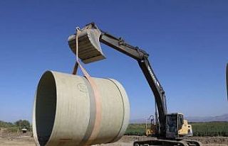 Koçarlı’da dev borular yer altına indi