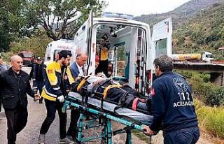 Kontrolden çıkan minibüs şarampole düştü: 2...