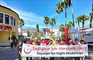 Köyceğiz’de sağlıklı yaşam için yürüdüler