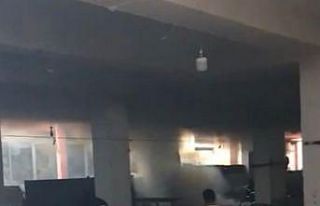 Köylü pazarında yangın