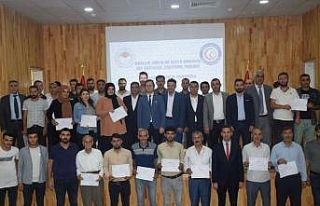 Kozluk’ta eğitimini tamamlayan arı yetiştiricilerine...