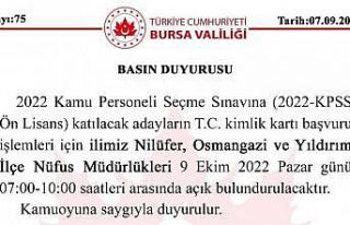 KPSS adayları dikkat...Bursa Valiliği duyurdu