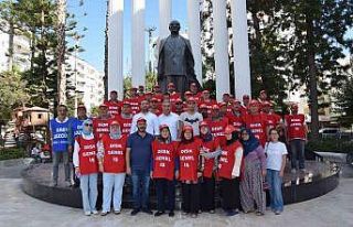 Kumluca’da belediye işçileri greve başladı
