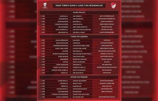 Kupada takvim belli oldu