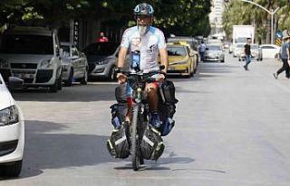 Lösemili çocuklar için 7 bin kilometre pedal çevirdi