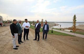 Malatya’nın ilk sahil parkı projesi tüm hızıyla...